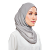 Kalsom Light Chiffon Scarf in Fallen Grey